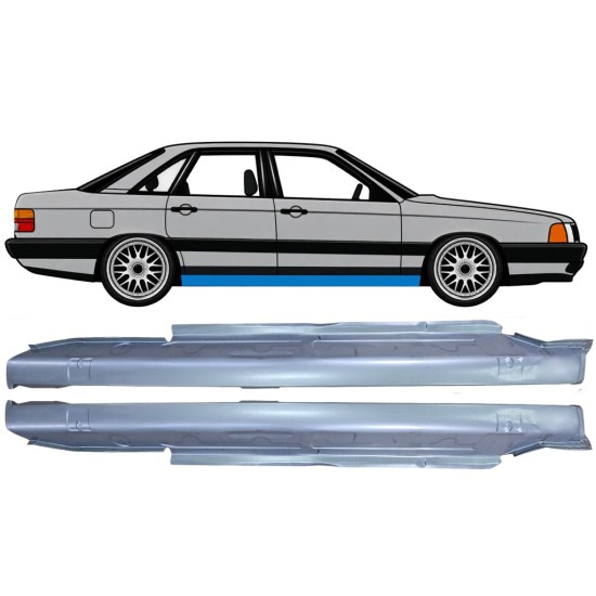 Tröskelplåt för Audi 100 C3 1982-1990 / Vänster+Höger / Set 6418