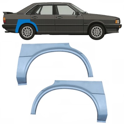 Sidovägg hjulhuskant för Audi 80 B2 1978-1986 / Vänster+Höger / Set 10505