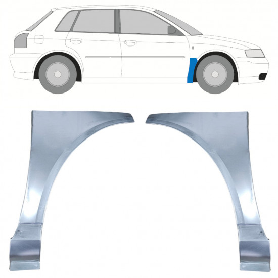 Reparationspanel till framskärm för Audi A3 8L 1996-2003 / Set 11804