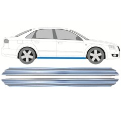 Tröskelplåt reparationspanel för Audi A4 B7 2004-2007 / Vänster+Höger / Set 15176