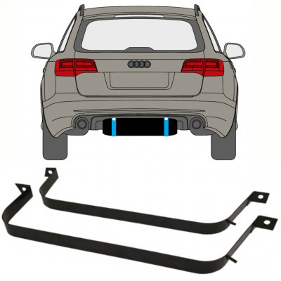 Hållarsats bränsletank för Audi A6 C6 2004-2010 9393