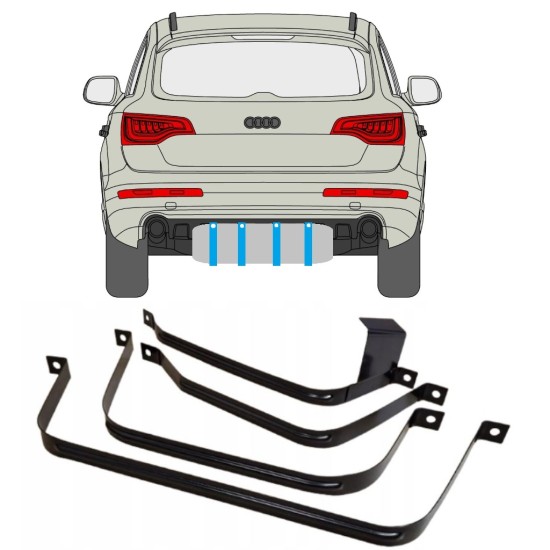 Hållarsats bränsletank för Audi Q7 2005-2015 15029 Hållarsats bränsletank för Audi Q7 2005-2015 15029