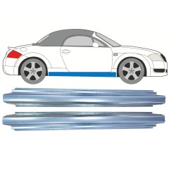 Tröskelplåt reparationspanel för Audi TT 1998-2006 / Vänster = Höger (symmetrisk) / Set 11187