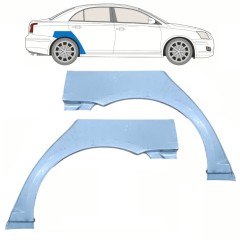 Sidovägg hjulhuskant för Toyota Avensis T25 2003-2008 / Vänster+Höger / Set 10062