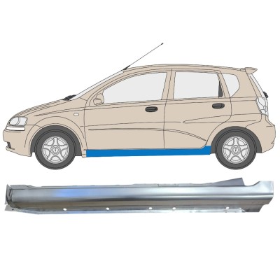 Tröskelplåt för Chevrolet Aveo 2003-2006 / Vänster / HATCHBACK 14538