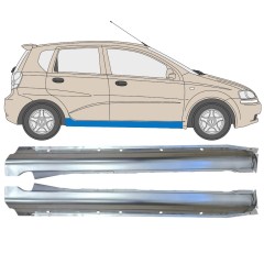 Tröskelplåt för Chevrolet Aveo 2003-2006 / Vänster+Höger / HATCHBACK / Set 14539