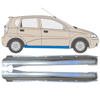 Tröskelplåt för Chevrolet Aveo 2003-2006 / Vänster+Höger / HATCHBACK / Set 14539