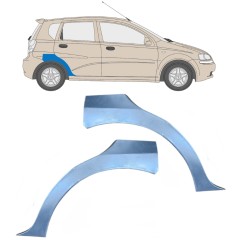 Sidovägg hjulhuskant för Chevrolet Aveo 2003-2006 / Vänster+Höger / HATCHBACK / Set 6433