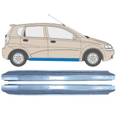 Tröskelplåt reparationspanel för Chevrolet Aveo 2003-2006 / Vänster+Höger / Set 10401