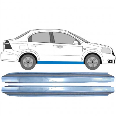 Tröskelplåt reparationspanel för Chevrolet Aveo 2003-2008 / Vänster+Höger / Set 10401