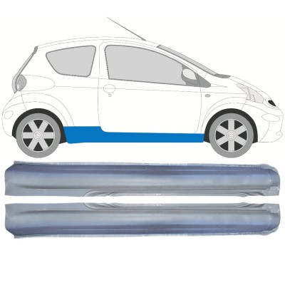 Tröskelplåt för Toyota Aygo 2005-2012 / Vänster+Höger / Set 14560