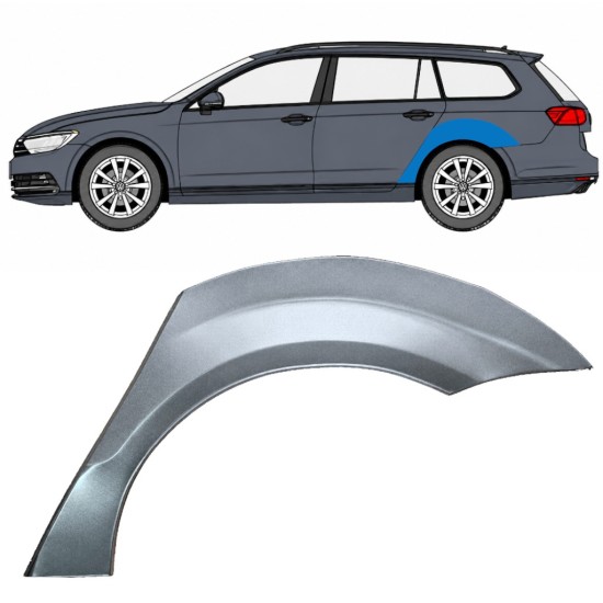 Sidovägg hjulhuskant för Volkswagen Passat B7 2010-2015 / Vänster / COMBI 16973