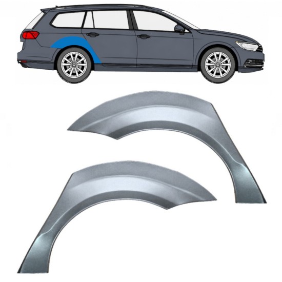 Sidovägg hjulhuskant för Volkswagen Passat B7 2010-2015 / Vänster+Höger / COMBI / Set 16974