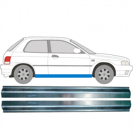 Tröskelplåt reparationspanel för Suzuki Baleno 1995-2002 / Vänster+Höger / Set 10420