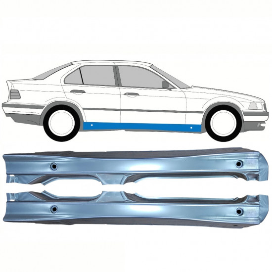 Tröskelplåt för BMW 3 E36 1990-2000 / Vänster+Höger / Set 10856