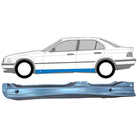 Tröskelplåt för BMW 3 E36 1990-2000 / Vänster 11096