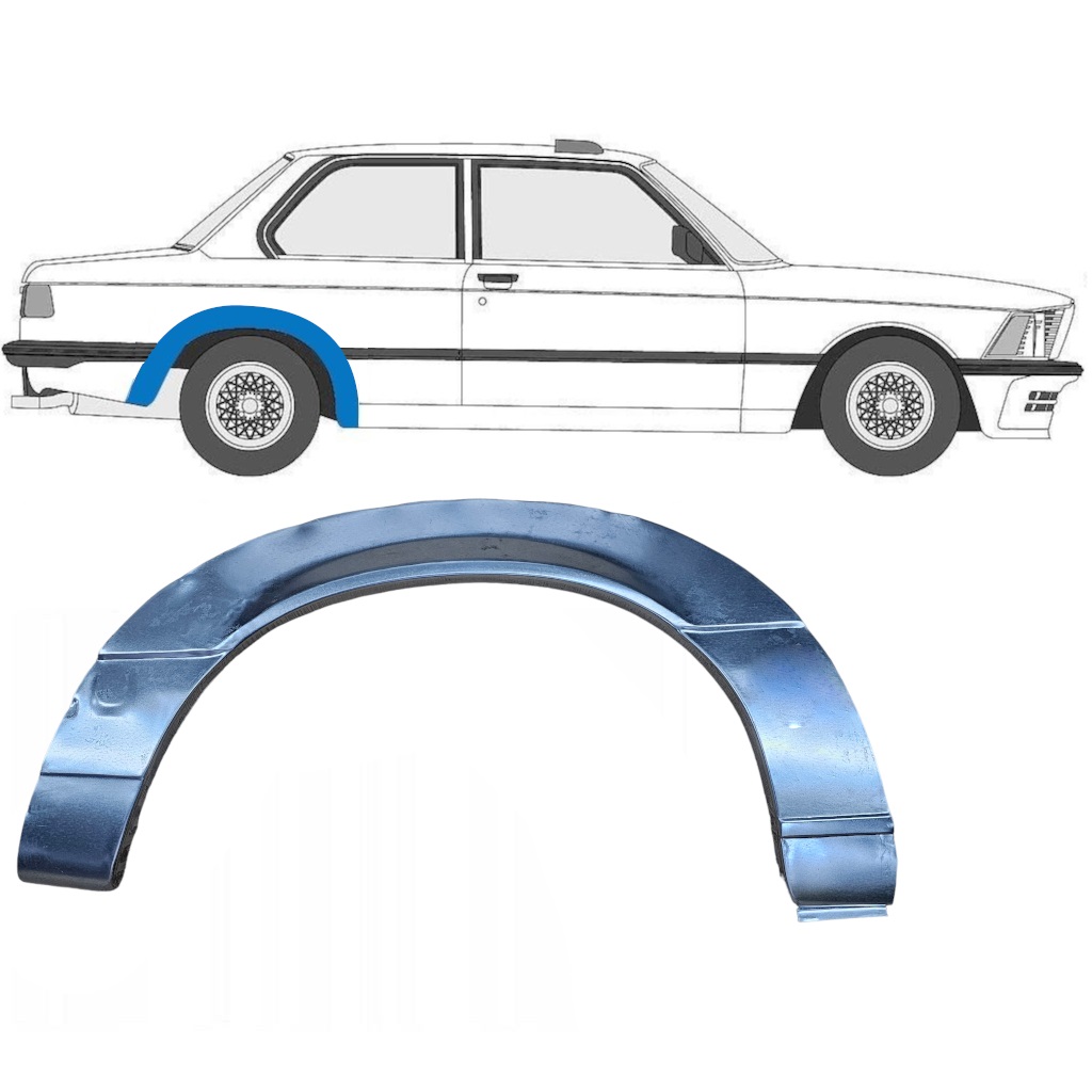 BMW 3 E21 1975-1984 2 DÖRRAR REPARATION AV BAKSKÄRM / PAR