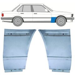 Reparationspanel till framskärm för BMW 3 E30 1982-1994 / Vänster+Höger / COMBI / SEDAN / Set 11483