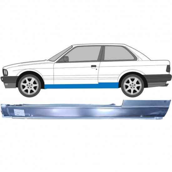 BMW 3 E30 1982-1994 2 DÖRRAR full TRÖSKELPLÅT TILL / VÄNSTER