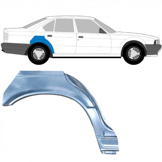 BMW 5 E34 1987-1996 SEDAN REPARATION AV BAKSKÄRM / HÖGER