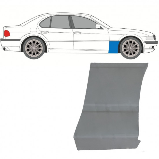 BMW 7 E38 1994-2001 REPARATIONSPANEL FÖR FRAMSKÄRM / HÖGER