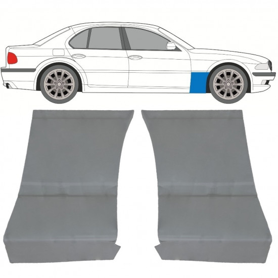 Reparationspanel till framskärm för BMW 7 E38 1994-2001 / Set 11787