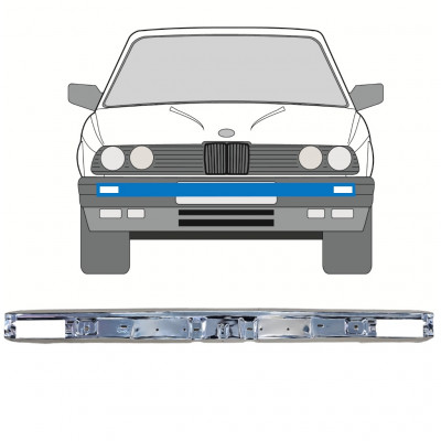 BMW 3 E30 1982-1987 FRONT STÖTFÅNGARE CHROME