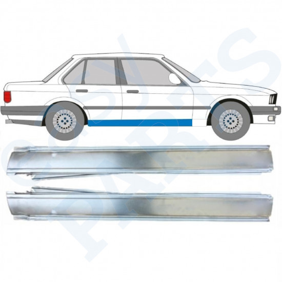 BMW 3 E30 1982-1994 4 DÖRRAR full TRÖSKELPLÅT TILL / UPPSÄTTNING