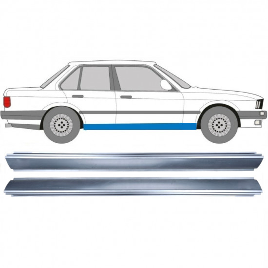 BMW 3 E30 1982-1994 TRÖSKELPLÅT / HÖGER + VÄNSTER / UPPSÄTTNING