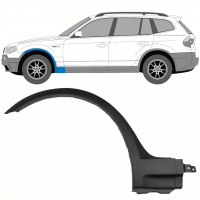 Prydnads Skyddslist skärm för BMW X3 2003-2010 / Vänster 8342