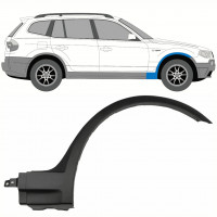 Prydnads Skyddslist skärm för BMW X3 2003-2010 / Höger 8341