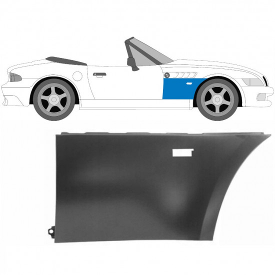 BMW Z3 1995-2003 COUPE ROADSTER FRAMSKÄRM / HÖGER