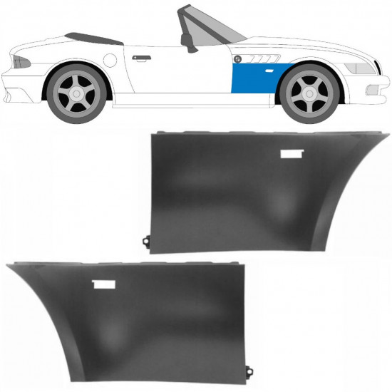 BMW Z3 1995-2003 COUPE ROADSTER FRAMSKÄRM / UPPSÄTTNING