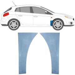 Reparationspanel till framskärm för Fiat Bravo II 2007-2014 / Vänster+Höger / Set 11545