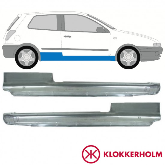 Tröskelplåt reparationspanel för Fiat Bravo 1995-2001 / Vänster+Höger / Set 10987