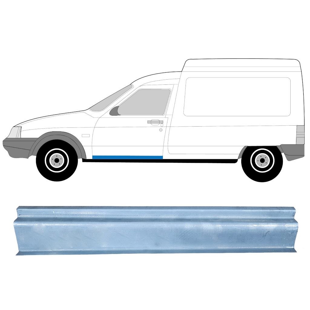 Tröskelplåt Reparationspanel För Citroen C15 1984-2005 / Vänster 11563