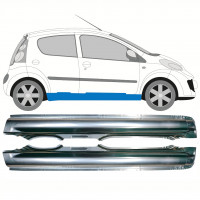 Tröskelplåt reparationspanel för Peugeot 107 Citroen C1 2005- / Vänster+Höger / Set 10337