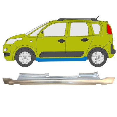 Tröskelplåt för Citroen C3 Picasso 2008- / Vänster 14633