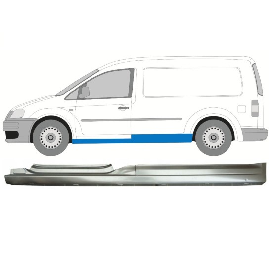 Tröskelplåt för Volkswagen Caddy 2004-2020 / Vänster 16027