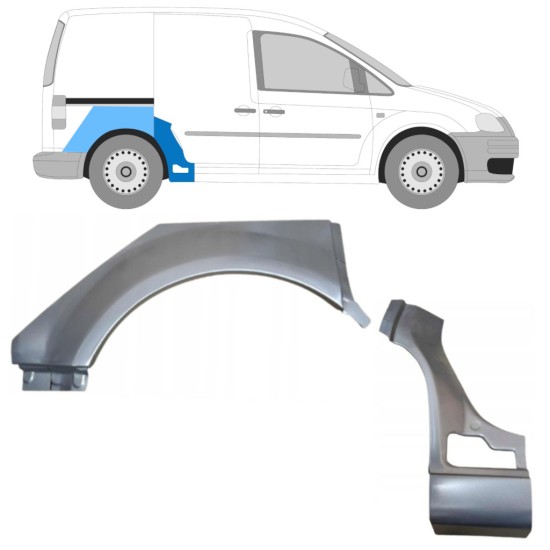 Reparationspanel set för Volkswagen Caddy 2004-2020 / Höger / 15166