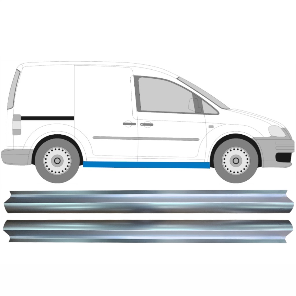Tröskelplåt Reparationspanel För Vw Caddy 2004-2015 / Vänster = Höger (Symmetrisk) / Set 10485