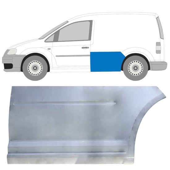 Reparation av sidopanel för Volkswagen Caddy 2004-2020 / Vänster 16282