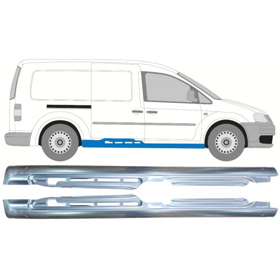 Tröskelplåt reparationspanel för VW Caddy III 2004-2015 Maxi / Vänster+Höger / Set 10993