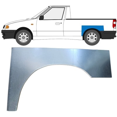 Sidovägg hjulhuskant för Volkswagen Caddy 1995-2004 / Vänster / PICKUP 16329