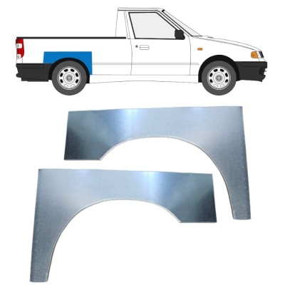 Sidovägg hjulhuskant för Volkswagen Caddy 1995-2004 / Vänster+Höger / PICKUP / Set 16330
