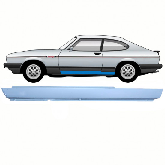 FORD CAPRI 1974-1987 TRÖSKELPLÅT TILL / VÄNSTER