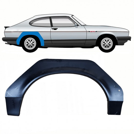 FORD CAPRI 1974-1987 BAKRE STÄNKSKYDD REPARATIONSPANEL / HÖGER