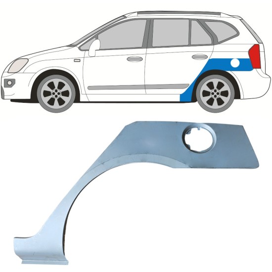 Sidovägg hjulhuskant för Kia Carens 2006-2013 / Vänster 16816