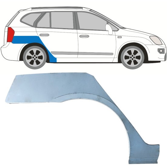 Sidovägg hjulhuskant