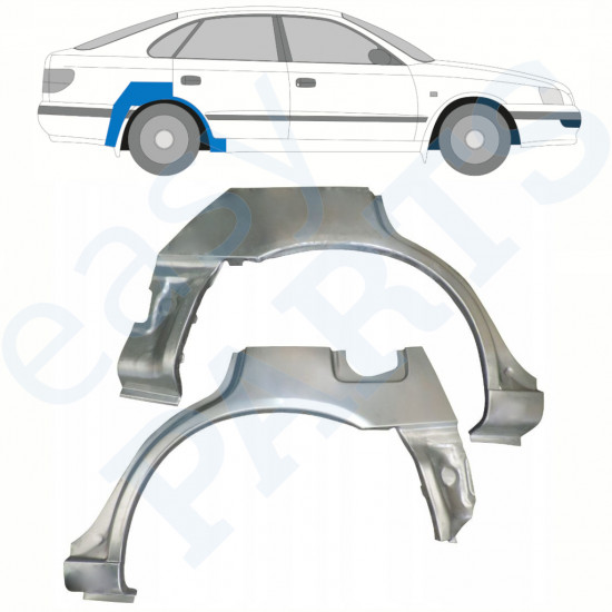 Sidovägg hjulhuskant för Toyota Carina E 1992-1997 / Vänster+Höger / Set 10464